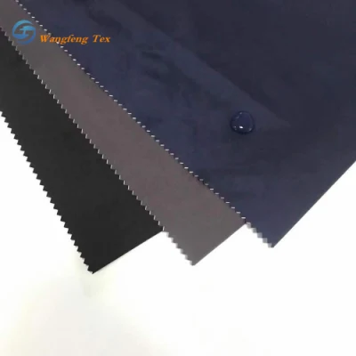 Novo produto 2020 Têxteis Downjacket Vestuário Cationic Denim Cor Poliéster Tecido de sarja de dois tons Gabardine