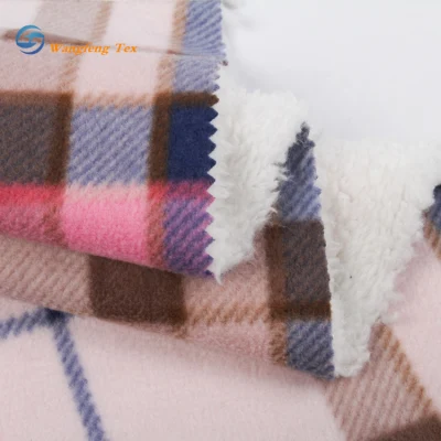 Tecido Ponte Roma Malha Laminado Super Soft Poly Spandex Tecido de lã colado para vestuário térmico